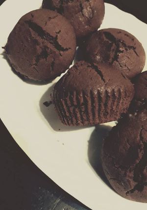 صورة لوصفة كب كيك الشوكلاته😍😍