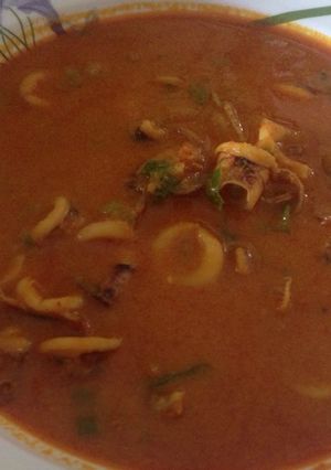 Foto resep Cumi pedas kuah