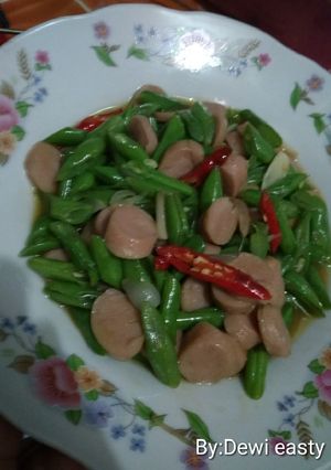 Foto resep Tumis buncis & sosis saos tiram