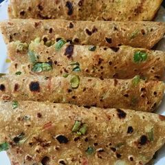 A picture of Left over Dal Sabji Paratha.