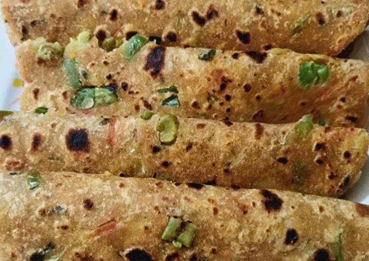 Simple Way to Prepare Favorite Left over Dal Sabji Paratha