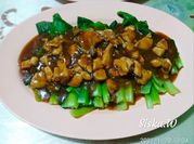 Gambar ayam cah kailan