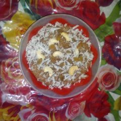 A picture of Rawa halwa.