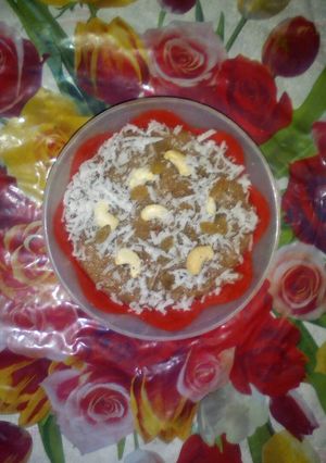 A picture of Rawa halwa.