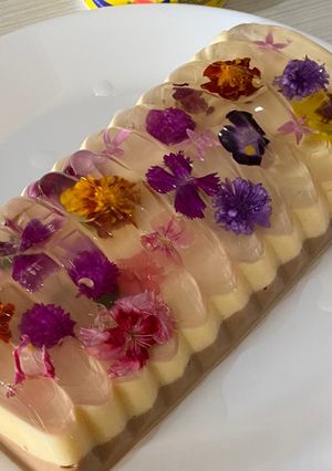 Foto resep 3d Floral Puding