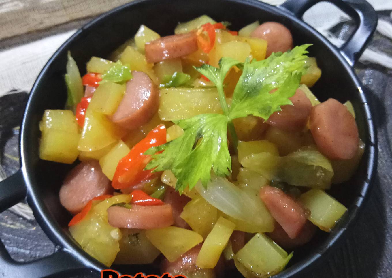 Potato & Sosis Stir Fry