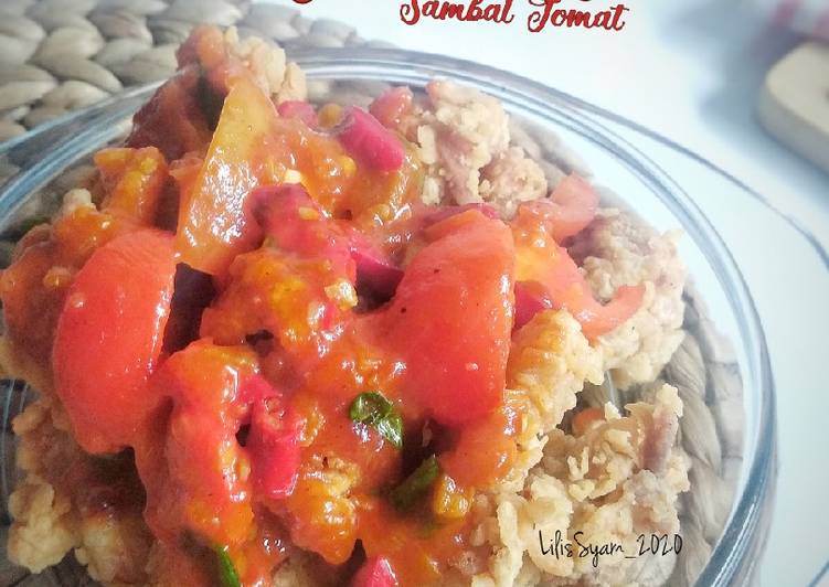 Resep Ayam Kriuk Sambal Tomat yang simpel