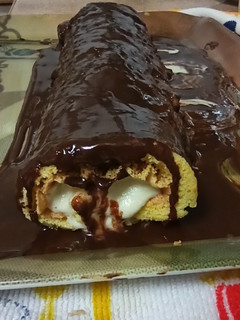 Una foto de Brazo gitano de chocolate y crema de avellanas