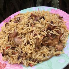 A picture of Chicken Biryani.
