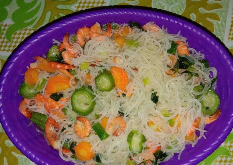 Sop gambas udang bihun