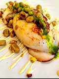 Calamaro Grigliato con Fave Salsa al Prezzemolo e Aioli