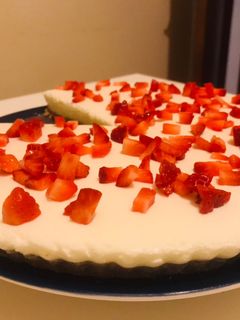 Foto de Tarte de Natas com base de Bolacha e Filipinos Crunchy