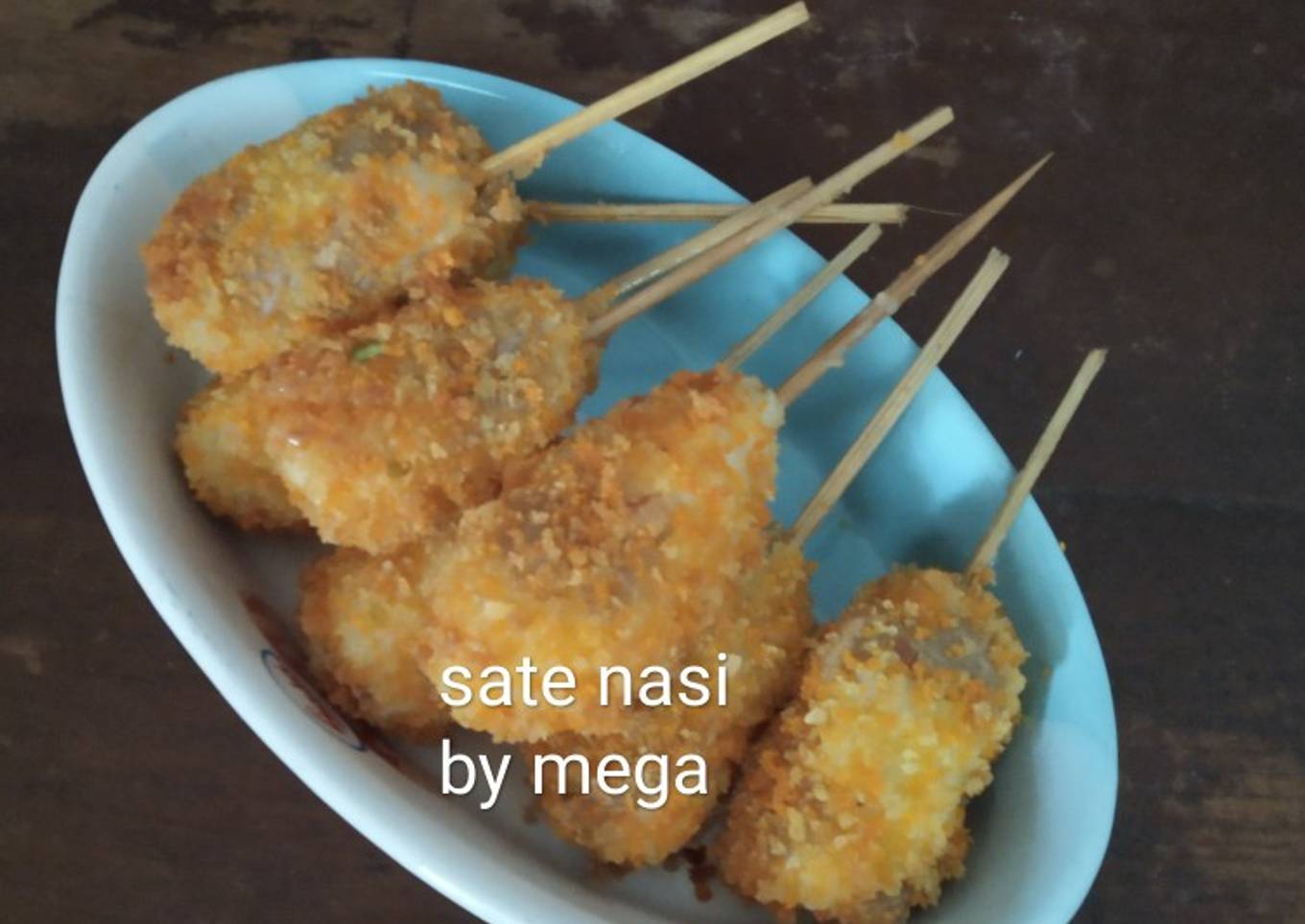 Sate nasi keju