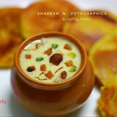 A picture of Badam Rabri.