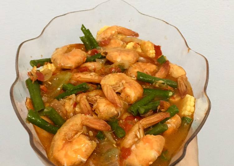 Resep Udang kuah pedas, Lezat