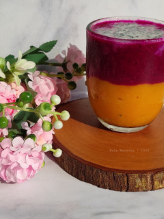 Foto resep Smoothies with chia pudding