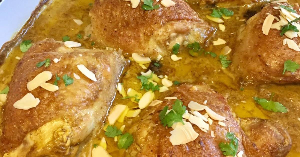 Garam Masala Chicken With Almonds Recipe by Sonia Cookpad