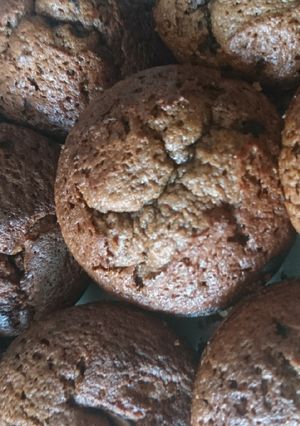 Une photo de Muffins chocolat cœur chocolat