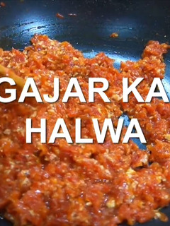 A picture of Gajar Ka halwa.