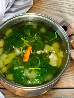 Foto resep Sayur Bening Bayam Labu Air (Jangan Kunci)