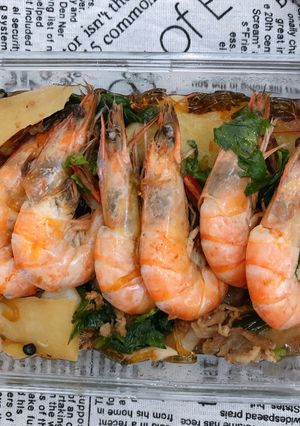 รูปของ กุ้งอบเส้นแก้ว คีโต