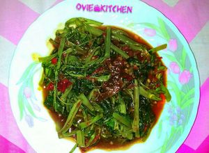 Foto resep Kangkung sambel trasi saos tiram