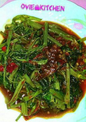 Foto resep Kangkung sambel trasi saos tiram