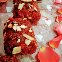 A picture of Carrot-Beetroot halwa by Akshata Surve.