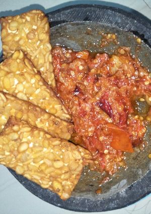 Foto resep Sambel dan Tempe
