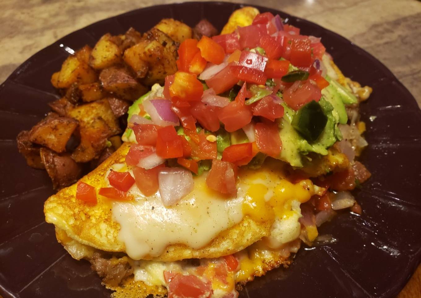 Fluffy Sausage Omelet