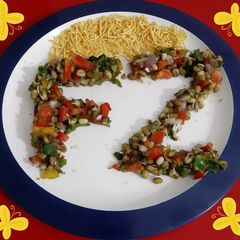 A picture of Sprouted Moong Chaat.