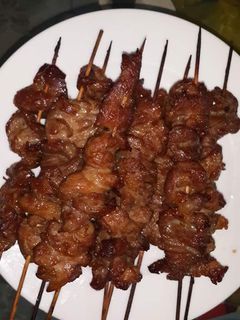 Hình của món Thịt nướng xiên.