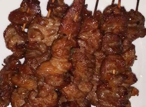 Hình của món Thịt nướng xiên.