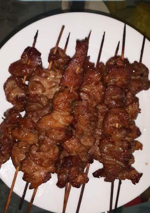 Hình của món Thịt nướng xiên.