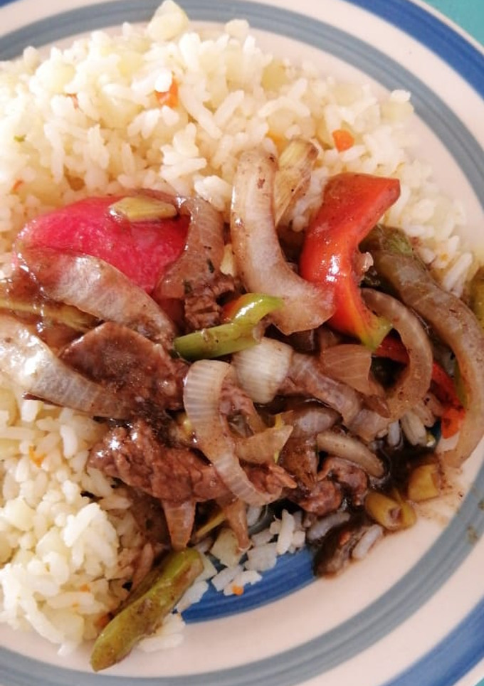 Una foto de Carne mongoliana