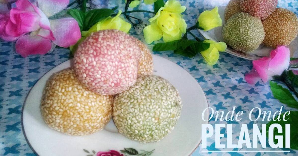 Resep OndeOnde Pelangi pr_jajanantradisional oleh Dika Resep OndeOnde Pelangi pr_jajanantradisional oleh Dika