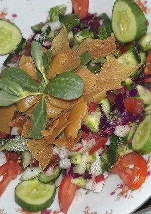 صورة لوصفة فتوش 🍅🌿🍜