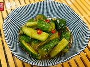 A picture of pickled cucumber