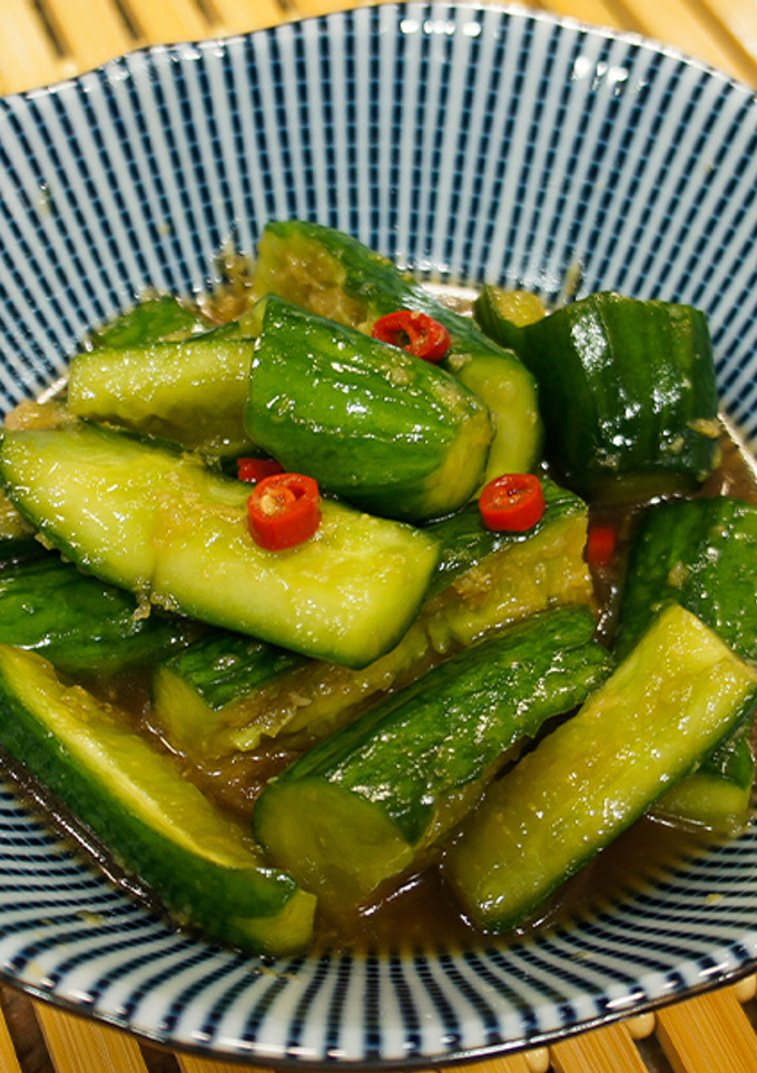 A picture of Pickled Cucumber - Asian Cucumber Salad.
