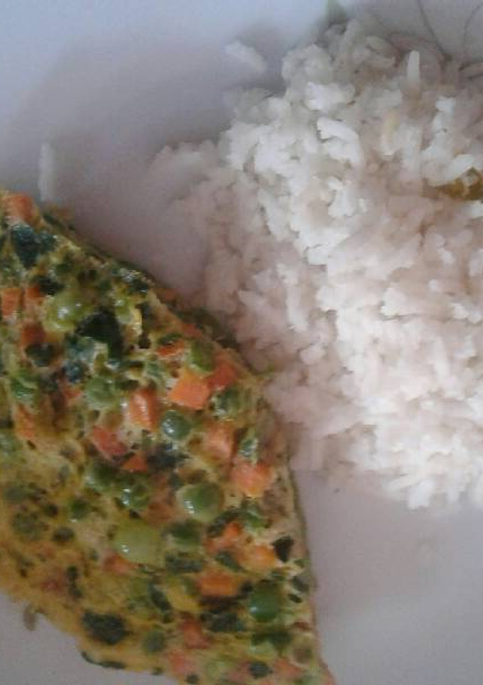 Una foto de Omelette de verduras