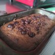 Budín de banana con chocolate sin TACC, sin huevo, sin leche