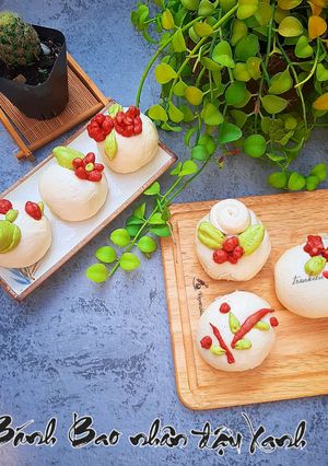 Hình của món Bánh bao nhân đậu xah.