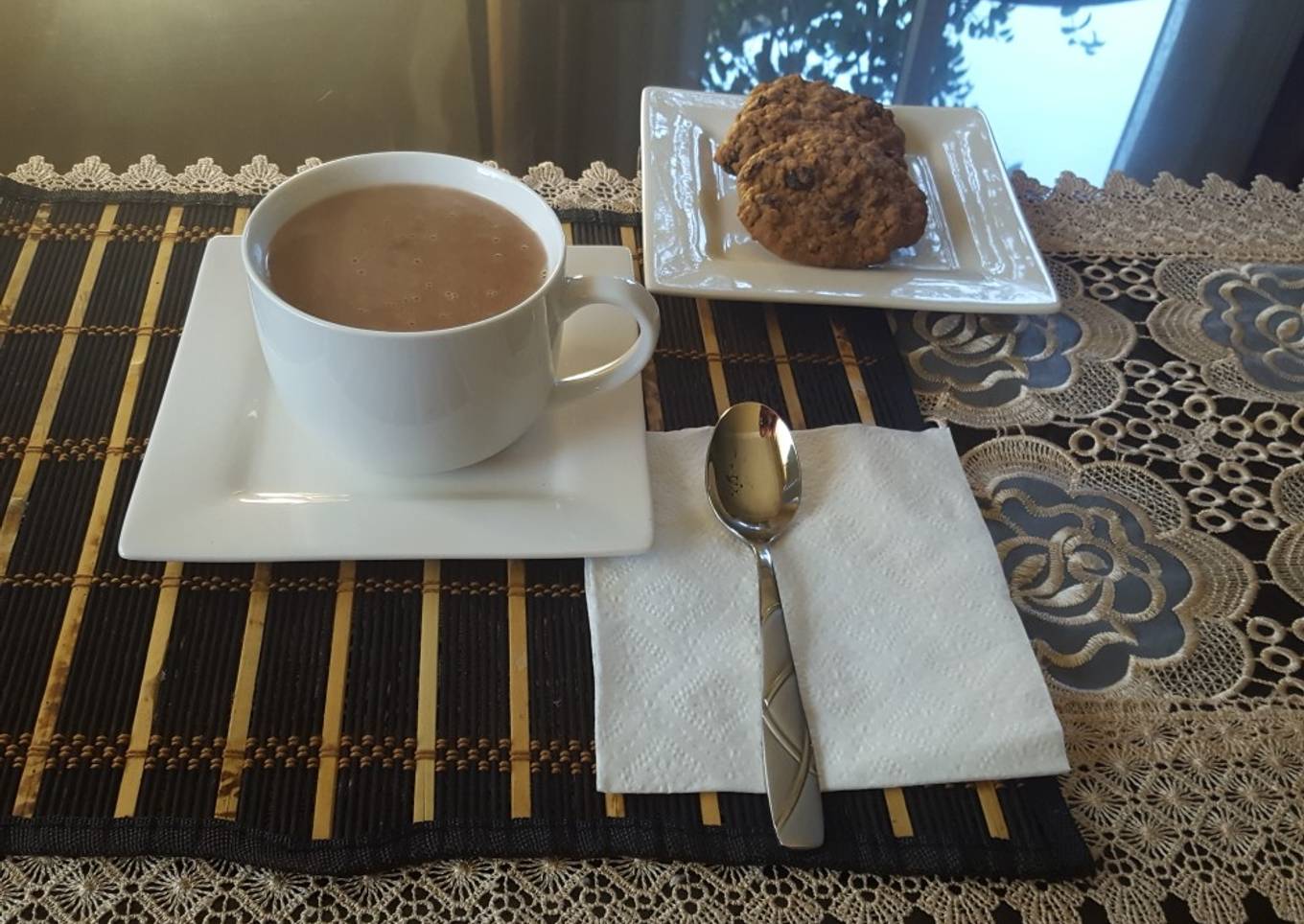 Atole champurrado de harina. # 4