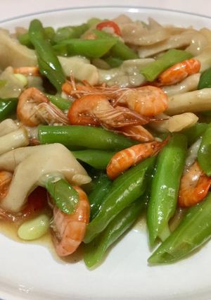 Foto resep Buncis udang jamur saos tiram