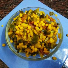 A picture of Spring onion and boondi ki sabji.