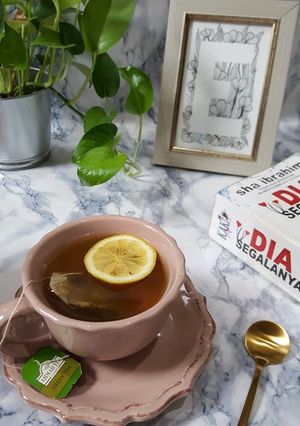 Gambar Teh Hijau Lemon Panas
