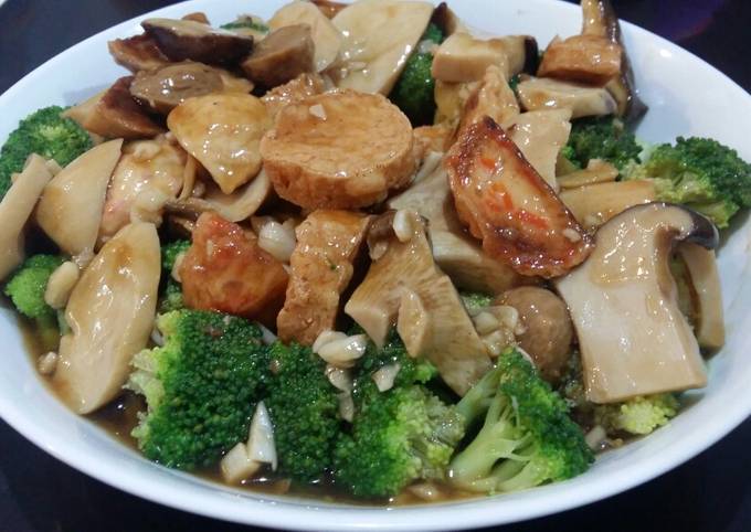 Resep Tumis Broccoli Tahu Jepang dengan Saus Tiram oleh Nadya Isabella