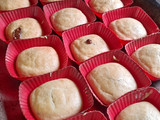 Muffins sin huevo rellenos de dulce de leche 🧁