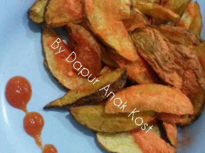 Bagaimana Menyiapkan Potato Wedges Simple Ala Cafe 😗 Anti Gagal