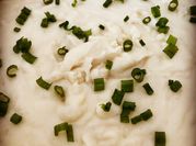 A picture of mashed potato with cream cheese